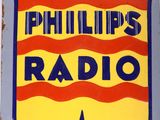 une vieille enseigne de radio sur laquelle figure l'inscription « Phil Phillips's Radio »