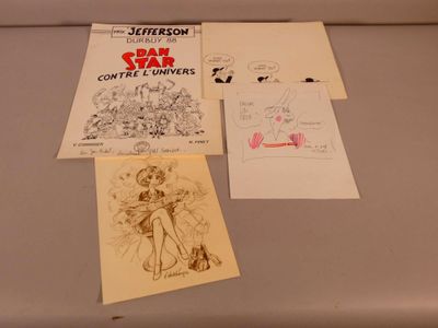 Yves Corriger (1957). Affiche Dan Star contre l'univers. - Photo 1