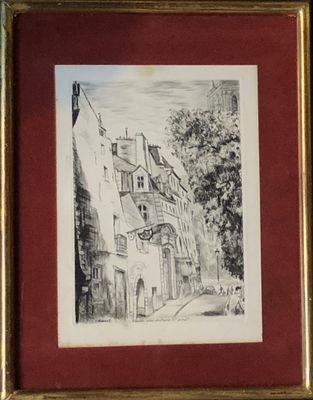 Gaston-Charles Barret (1910-1991), Vieille rue de Paris - Vè…