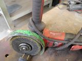 a machine that is sitting on a table in a workshop