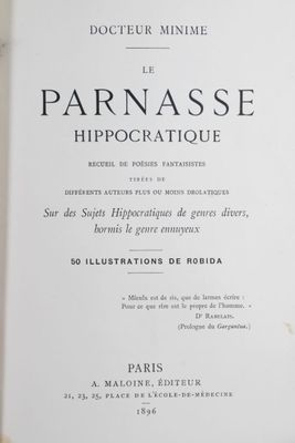 Dr Minime (pseudonyme du docteur Auguste-Joseph Lutaud) : le…