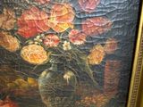 a picture of a painting of flowers in a vase