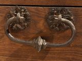 a close up of a drawer with a handle on it
