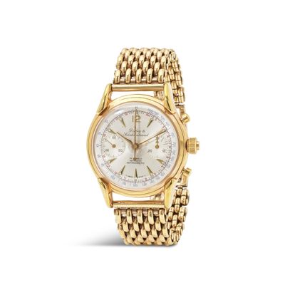 une montre-bracelet pour femme en or jaune 18 carats, dotée d'un cadran blanc