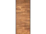 un panneau en bois orné d'un motif de lignes