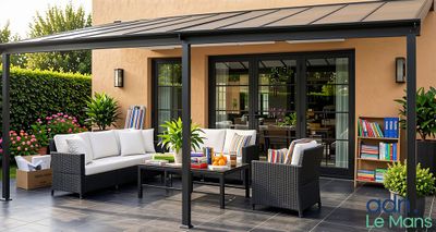 Home Deluxe – Pergola design avec structure en aluminium et …