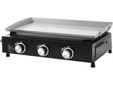 une photo d'une plaque de cuisson à gaz équipée de trois brûleurs