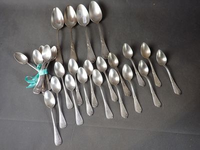 BOULENGER partie de ménagère en métal argenté de style Art nouveau com - Photo 1