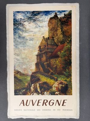 SNCF. "Auvergne" Affiche publicitaire.