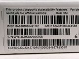 the back of a white box with a barcode on it