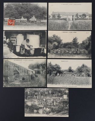 une vieille photo en noir et blanc représentant un ensemble de portraits
