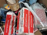 a cardboard box full of items that are in it