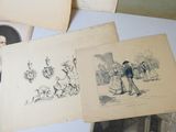 beaucoup de vieux livres sur la table