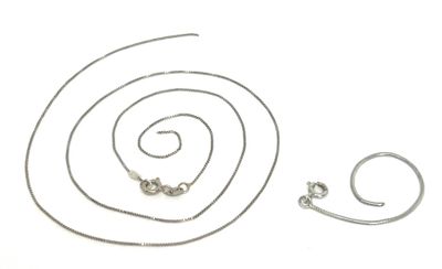 Lot de 2 débris d'or blanc 18K 750 ml composé de 2 morceaux …