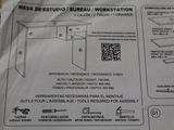 instructions on how to install a desk in a box