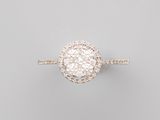 a diamond and white gold ring