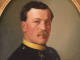 portrait of a man in a military uniform with a mustache and moustache