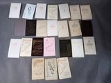 a lot of old books on the table together