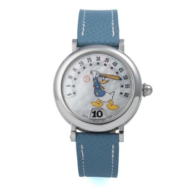 an image of a close up of a wrist watch with a cartoon character on it
