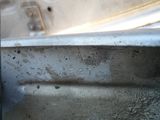 a close up of a dirty sink in a bathroom