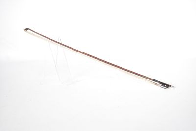 a close up of a violin bow on a white background