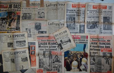 LOT de 12 journaux anciens : - Ici Paris 1980