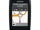 garmin gps device with a map on the screen on a white background