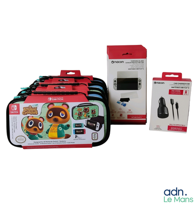 a nintendo wii game system in a case and a nintendo wii controller in a box