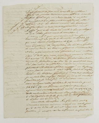 une feuille de papier sur laquelle on peut écrire, posée sur une table