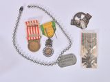 a lot of items that are laying out on the table