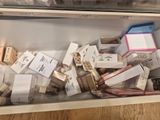 many different types of cosmetics in a box