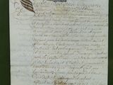 a piece of paper that has a stamp on it