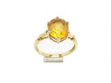 une image représentant une bague sertie d'une citrine