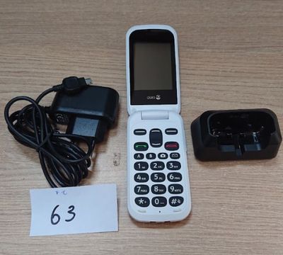 Téléphone mobile à clapet Doro 2404 , Double SIM , Rouge (re…