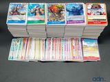 a lot of cards that are stacked on top of each other
