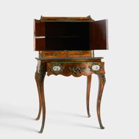 Bureau bonheur-du-jour en bois de placage marqueté en frisag… (photo 3)