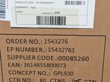 the back of a box with a price label on it