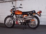 a motorcycle that is parked in a parking garage