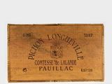 a wooden box with a label on it that says dijon longueville