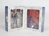 a box with two action figures inside of it