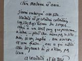 une feuille de papier sur laquelle on peut écrire