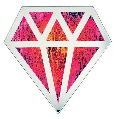 LE DIAMANTAIRE DIAMANT DE RUE, Peinture acrylique sur miroir… - Photo 1