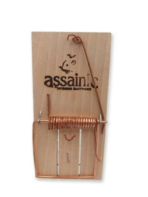 ASSAINIC - Piège à rat - Socle bois et mécanisme métal - Hau…