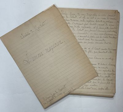 two old papers with writing on them sitting next to each other