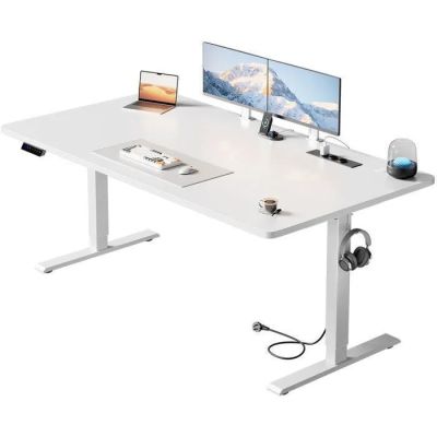 an image of a computer desk with two monitors on it