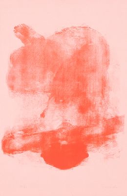 an image of a red painting on a white background