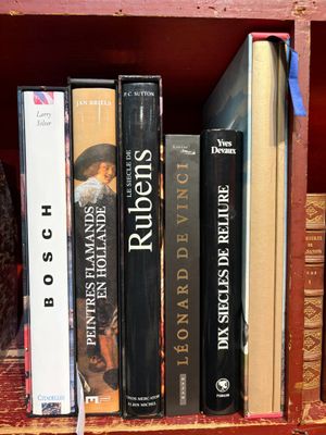 plusieurs livres qui se trouvent ensemble sur une étagère