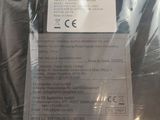 a plastic bag with a label on it sitting on a table