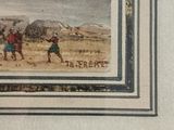 a picture of a painting of a group of people in a field