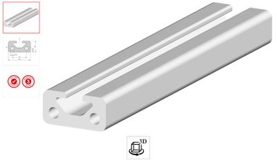une image représentant une paire de profilés en aluminium sur fond blanc